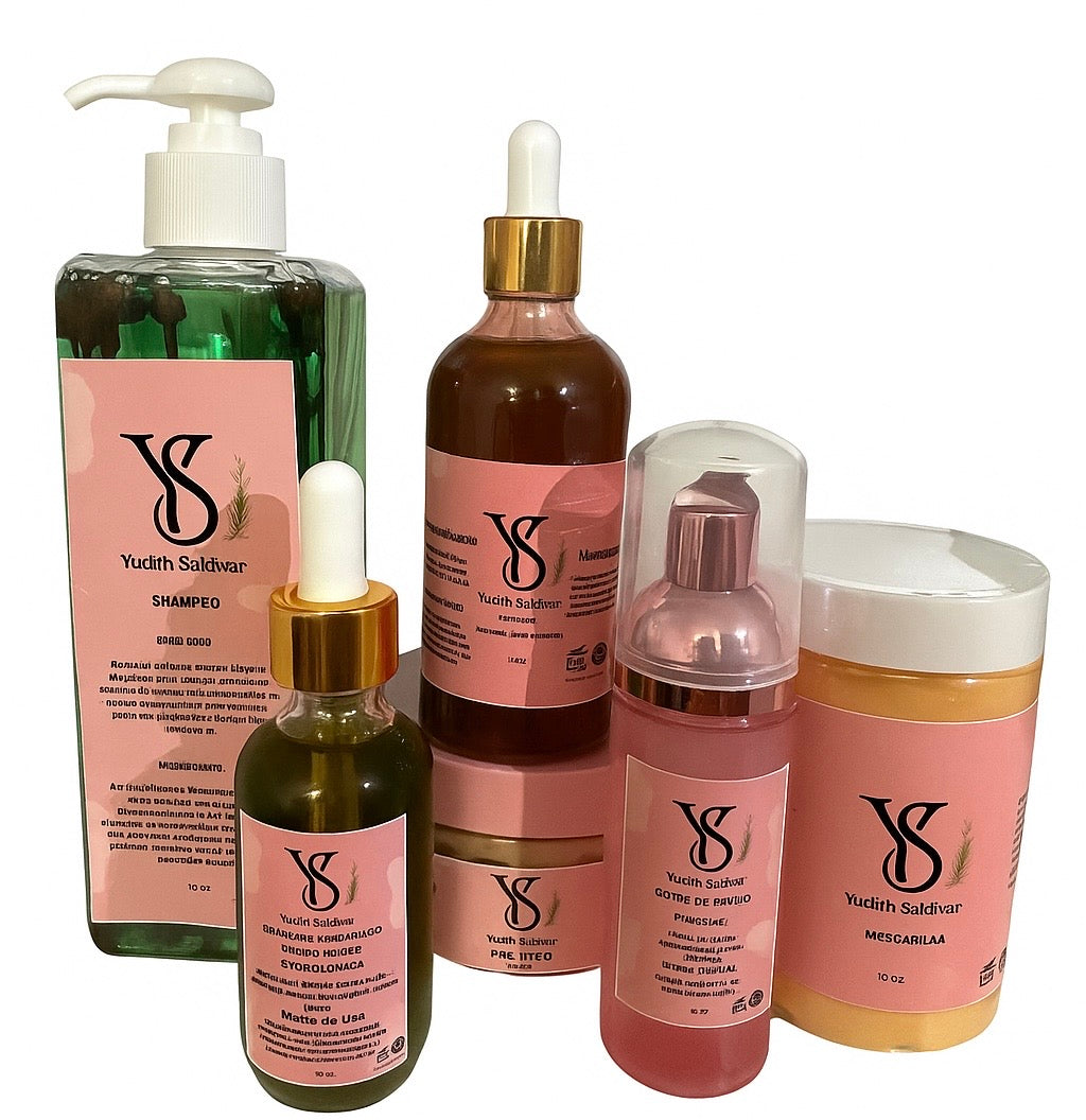 Pre-poo, aceite para el crecimiento, shampoo aloe Vera.